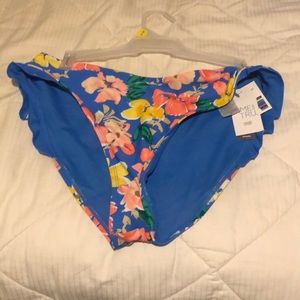 swim suit bottoms,tags on them,flower print